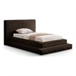 Meridian Furniture Drew Brown Corduroy Twin Bed