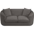 Meridian Furniture Penelope Grey Chenille Fabric Loveseat