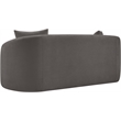 Meridian Furniture Penelope Grey Chenille Fabric Loveseat