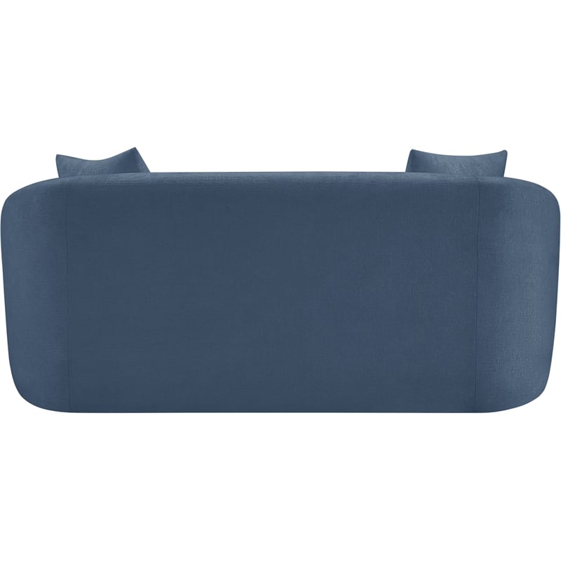 Meridian Furniture Penelope Light Blue Chenille Fabric Loveseat