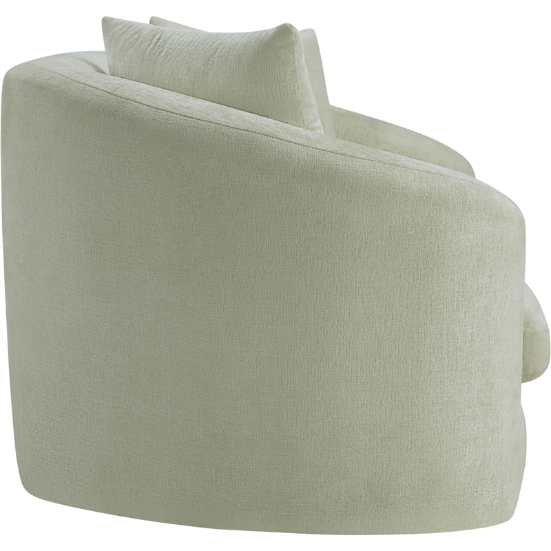 Meridian Furniture Penelope Mint Chenille Fabric Loveseat