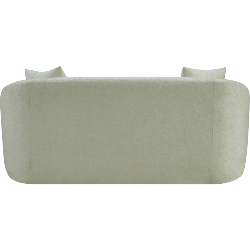 Meridian Furniture Penelope Mint Chenille Fabric Loveseat