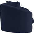 Meridian Furniture Penelope Navy Chenille Fabric Loveseat