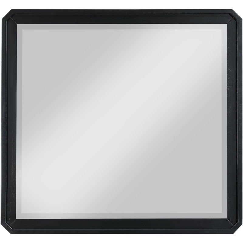 Meridian Furniture Parker Black Wood Mirror