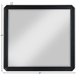 Meridian Furniture Parker Black Wood Mirror