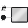 Meridian Furniture Parker Black Wood Mirror