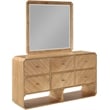Meridian Furniture Parker Natural Wood Mirror