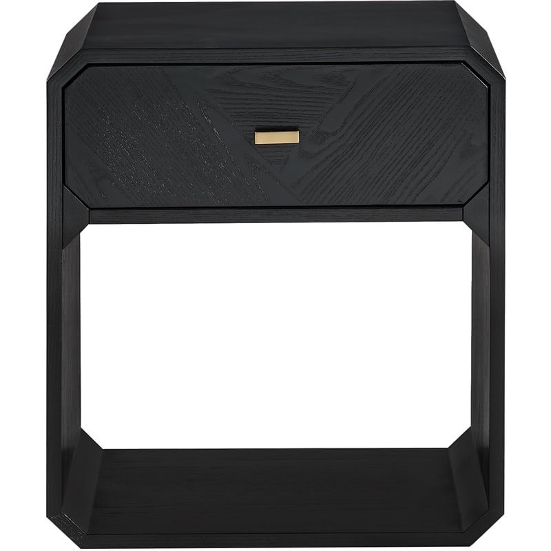 Meridian Furniture Parker Black Ash Veneer Night stand