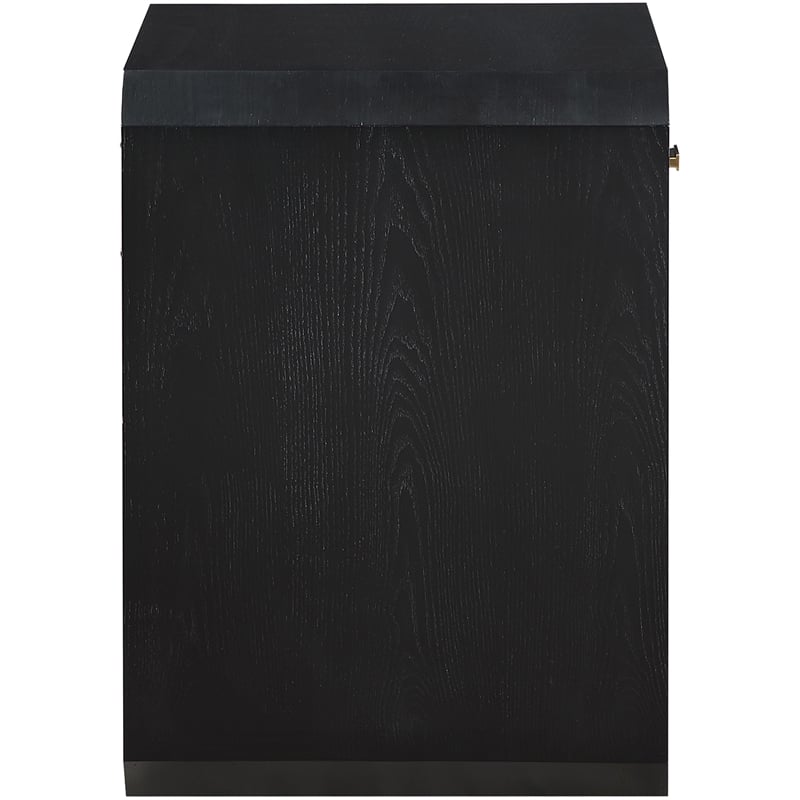 Meridian Furniture Parker Black Ash Veneer Night stand