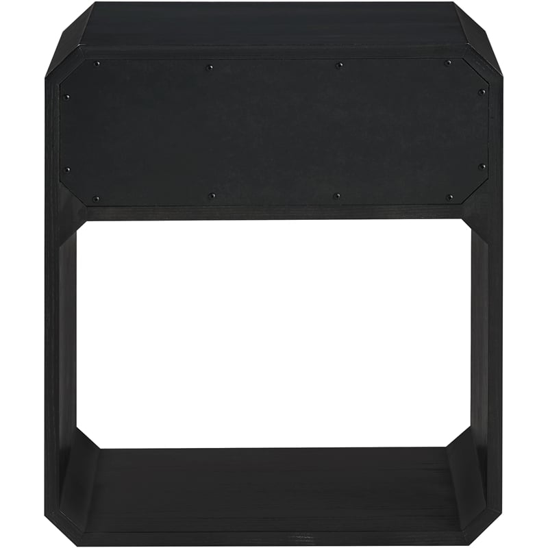 Meridian Furniture Parker Black Ash Veneer Night stand