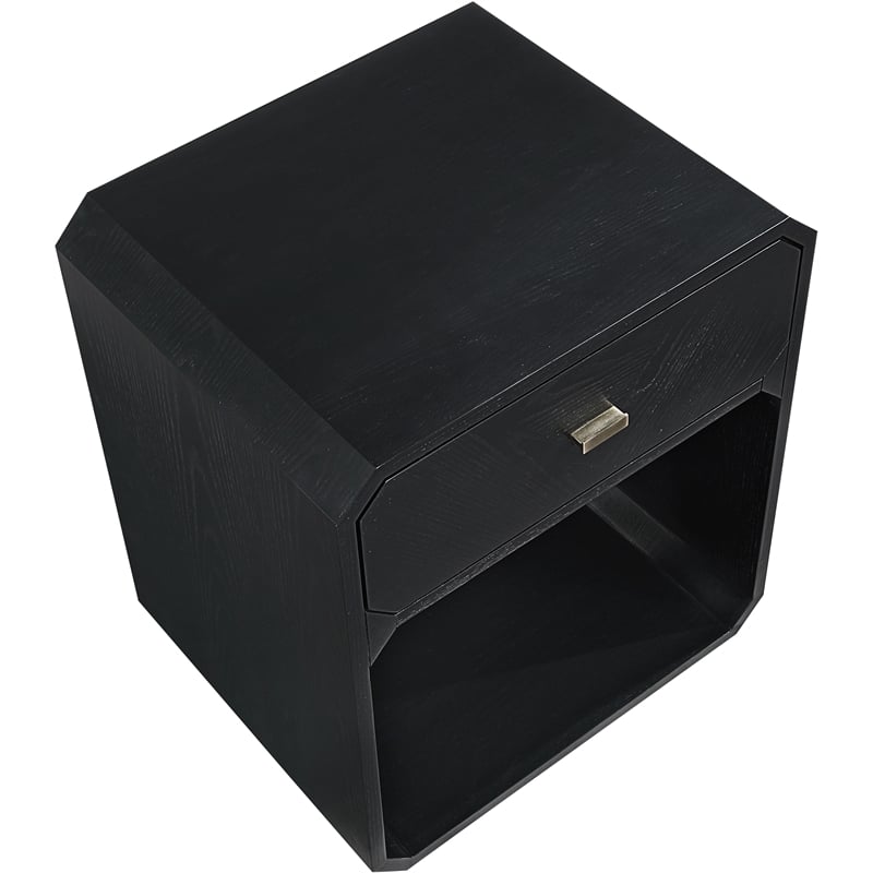 Meridian Furniture Parker Black Ash Veneer Night stand