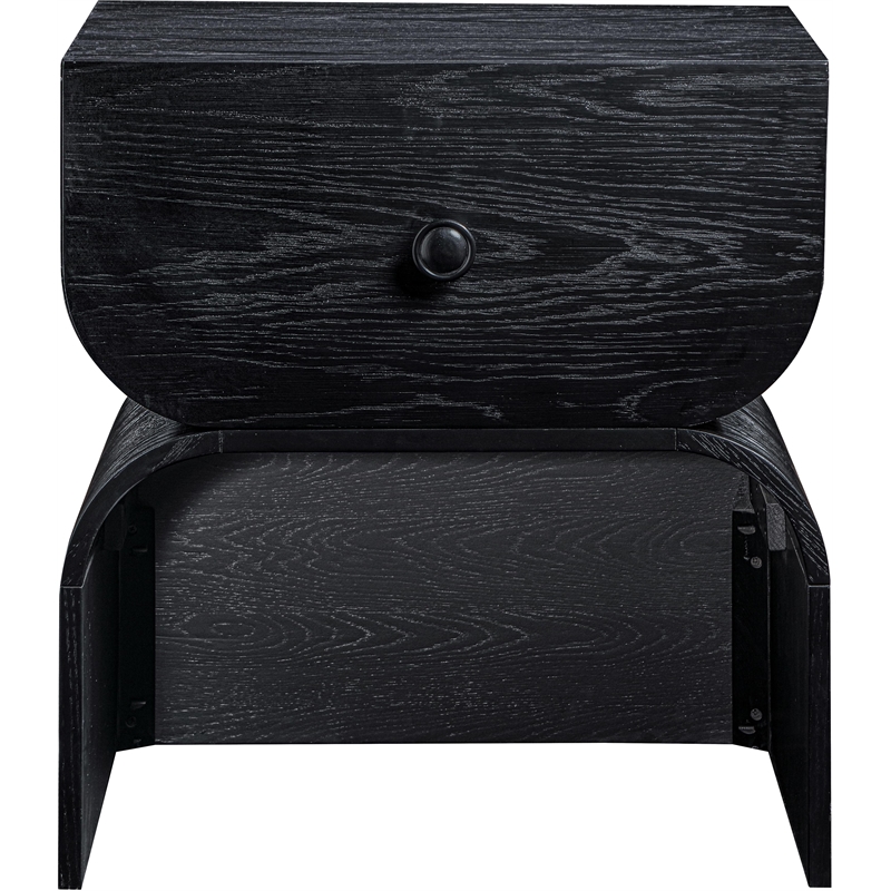 Meridian Furniture Jace Black Oak Veneer Night Stand