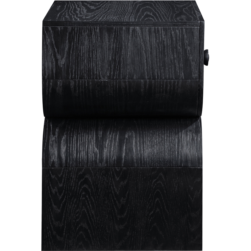 Meridian Furniture Jace Black Oak Veneer Night Stand