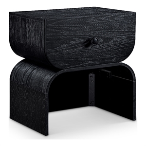 Meridian Furniture Jace Black Oak Veneer Night Stand
