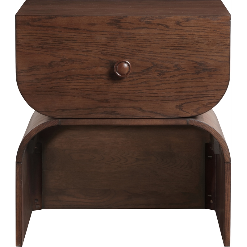 Meridian Furniture Jace Brown Oak Veneer Night Stand