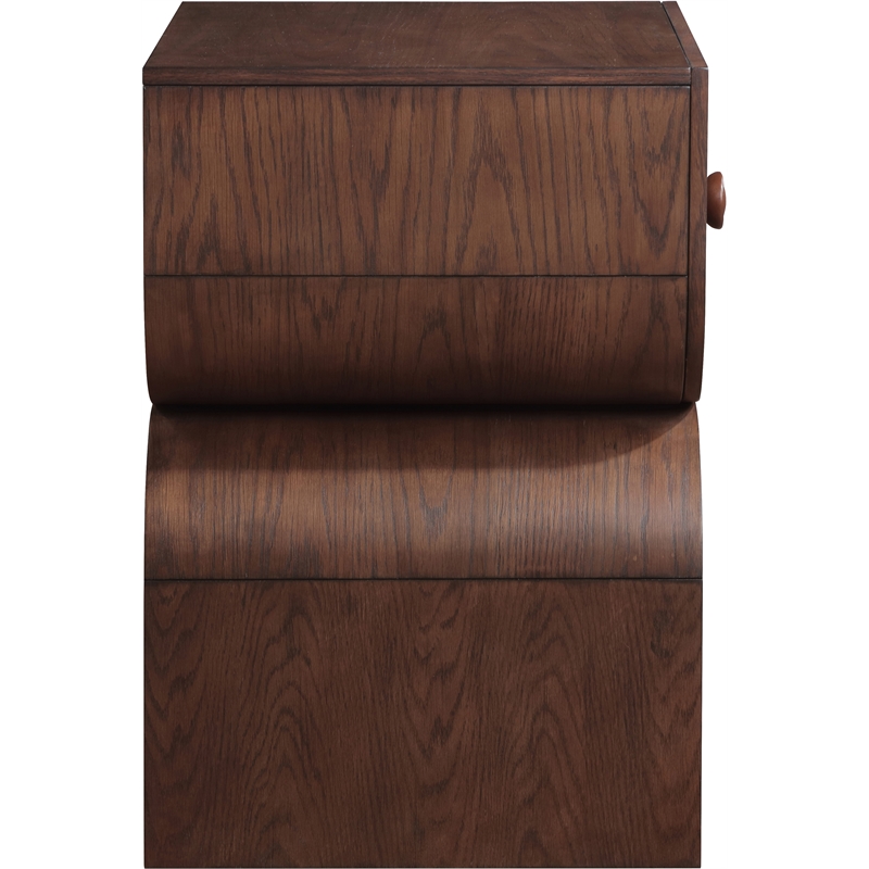 Meridian Furniture Jace Brown Oak Veneer Night Stand