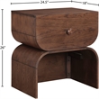 Meridian Furniture Jace Brown Oak Veneer Night Stand