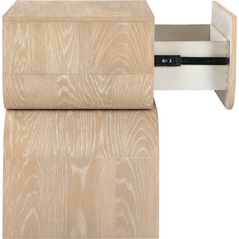 Meridian Furniture Jace Natural Oak Veneer Night Stand