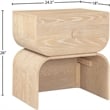 Meridian Furniture Jace Natural Oak Veneer Night Stand