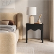Meridian Furniture Fiora Black Oak Veneer Night Stand