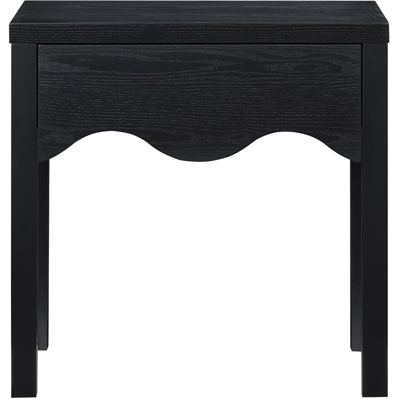 Meridian Furniture Fiora Black Oak Veneer Night Stand