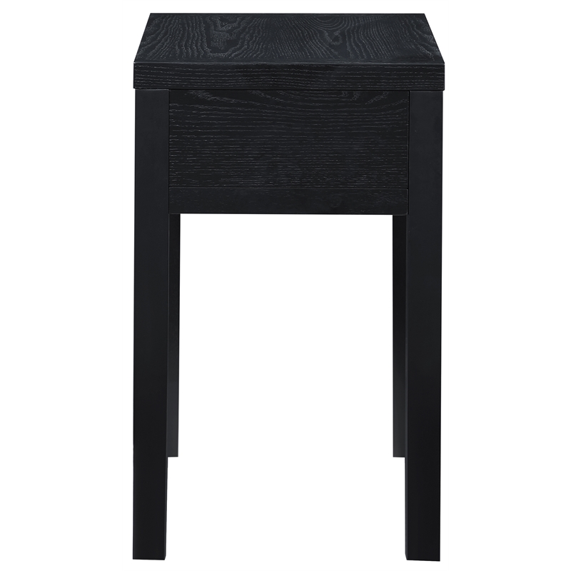 Meridian Furniture Fiora Black Oak Veneer Night Stand