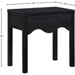 Meridian Furniture Fiora Black Oak Veneer Night Stand