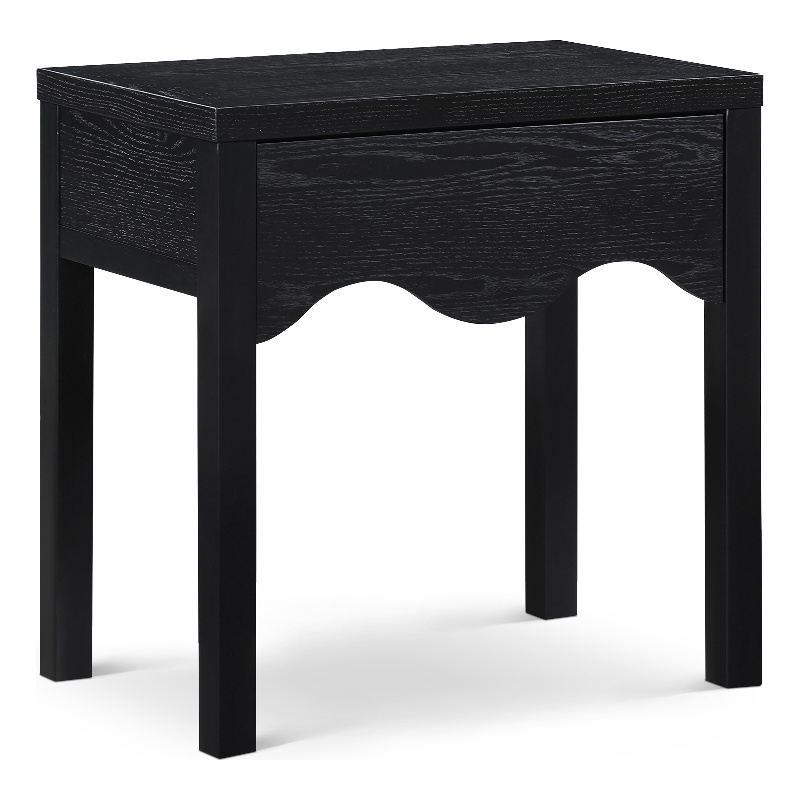 Meridian Furniture Fiora Black Oak Veneer Night Stand