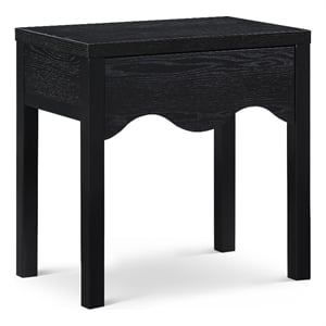 Meridian Furniture Fiora Black Oak Veneer Night Stand