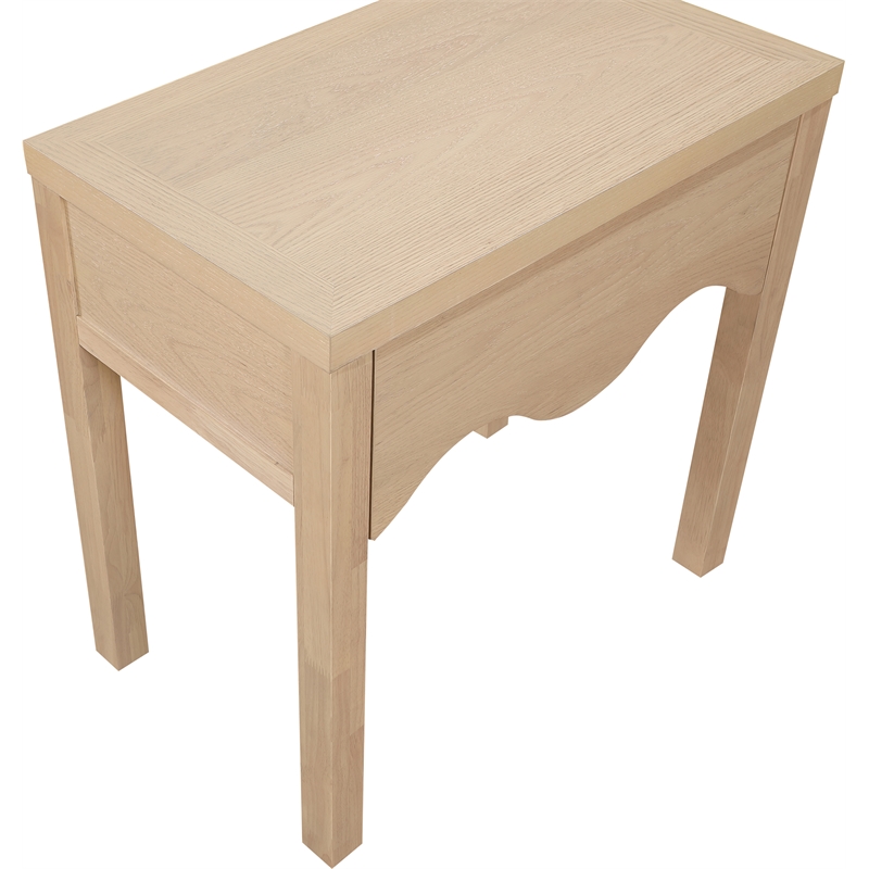 Meridian Furniture Fiora Natural Oak Veneer Night Stand