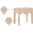Meridian Furniture Fiora Natural Oak Veneer Night Stand