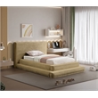 Meridian Furniture Drew Camel Corduroy Twin Bed