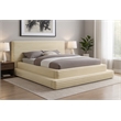 Meridian Furniture Drew Cream Corduroy Full Bed
