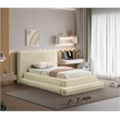 Meridian Furniture Drew Cream Corduroy Twin Bed