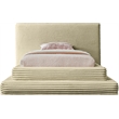 Meridian Furniture Drew Cream Corduroy Twin Bed
