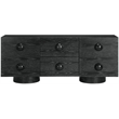 Meridian Furniture Bubble Black Wood And Oak Veneer Sideboard/Buffet
