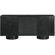 Meridian Furniture Bubble Black Wood And Oak Veneer Sideboard/Buffet
