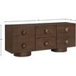 Meridian Furniture Bubble Brown Wood And Oak Veneer Sideboard/Buffet