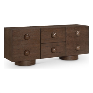 Meridian Furniture Bubble Brown Wood And Oak Veneer Sideboard/Buffet