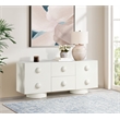 Meridian Furniture Bubble Cream Wood And Oak Veneer Sideboard/Buffet