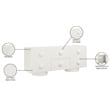 Meridian Furniture Bubble Cream Wood And Oak Veneer Sideboard/Buffet