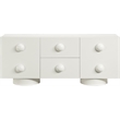 Meridian Furniture Bubble Cream Wood And Oak Veneer Sideboard/Buffet