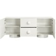 Meridian Furniture Bubble Cream Wood And Oak Veneer Sideboard/Buffet