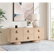Meridian Furniture Bubble Natural Wood And Oak Veneer Sideboard/Buffet