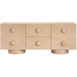 Meridian Furniture Bubble Natural Wood And Oak Veneer Sideboard/Buffet