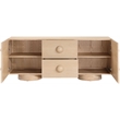 Meridian Furniture Bubble Natural Wood And Oak Veneer Sideboard/Buffet