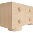 Meridian Furniture Bubble Natural Wood And Oak Veneer Sideboard/Buffet