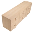 Meridian Furniture Bubble Natural Wood And Oak Veneer Sideboard/Buffet