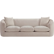 Meridian Furniture Penelope Beige Chenille Fabric Sofa
