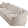 Meridian Furniture Penelope Beige Chenille Fabric Sofa